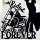 Ride with me forever, Couple on Harley Davidson, Harley Davidson Topper, Bride and Groom with motorbike, Biker Couple, Harley Davidson #229