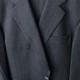 Men's chalk stripe suit/ 43L-35/32pants