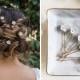 Boho Wedding Hair Accessories, Gold Floral Hair Pin, Bridal Hair Piece,  Bridesmaid Hair Pin, Wedding hair Accessory, Hair Vine, Tiny Flower