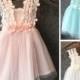 Cute girls summer dress- tulle flower girl dress- Tulle toddler dress