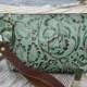 Leather Wristlet with Embossed/Vintage Tooled Design
