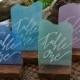 Acrylic Sea Glass Inspired Table Numbers for Weddings, Showers, Anniversary
