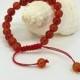 Natural  Real Carnelian Lucky Gemstone Spiritual Meditation Energy Healing 8mm Beads Bracelet Fits all adjustable pull & tied