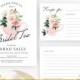 Elegant Bridal Tea party invitations + recipe cards 