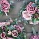 Dark Mauve & Eucalyptus Bridal Wedding Bouquet 