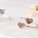Double Heart Fingerprint Ring • Custom Fingerprint Ring • Personalized Fingerprint Jewelry • Wrap Coil Ring • Memorial Gift • RM49