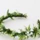 Greeny flower crown wedding, succulent flower crown, white & green flower crown, greenery floral crown, rustic headband, bridal crown wreath