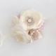 Wirst Corsage Wedding Flower Bridal Blush Pink Champagne Fabric Silk Flower Girls Ivory Bridesmaid Gift Brooch Prom Items Bouquet Corsage