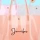 Clear Personalized Beach Totes