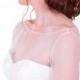 See-Through Illusion Top Long Sleeve Strap Alteration for Bridal Gowns and Wedding Dresses Detachable