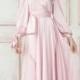 Dusty Dress Wrap Dress Bridesmaid Bridesmaid Dress with Sleeves,Blush Pink Long Wrap Dress,Maxi Wrap Dress,Long Sleeve Dress Wrap Dress