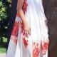 Pearl Summer Dress, Pearl Sundress, Pearl Maxi Dress, Sundress with Floral Print, Printed Summer Dress TDK268, Blush Flower Girl Dress