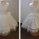 Brand New Gorgeous Ivory Lace Flower Girls Party Bridesmaid Princess Dress Age 1 - 10