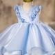 Elegant baby Girls Party Dress Flower 2-12Y Girl Princess Dress For Wedding Gown Kids Dresses for Girls Evening Prom Pageant blue Dress