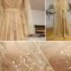 Star Dress,Star Wedding Dress,Gold Star Dress,Gold Wrap Dress,Celestial Wedding Dress