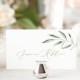 Place Card Template, TRY BEFORE You BUY, Greenery Leaf, Editable Instant Download