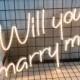 Custom Neon Sign Will You Marry Me Led Neon Sign Visual Art Wedding Party Room Wall Hanging Flexible Home Decor Gift For her