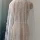 Scattered Pearl Wedding Veil One Layer White Or Ivory Tulle Veil Cathedral Length Wedding Veil Bridal Headpiece
