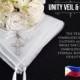 Filipino Unity Veil and Cord Set, Secondary Sponsor Wedding Philippines Pinoy Tradition Belo at Cord White Lace orTulle with Bejeweled Cross