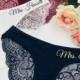Custom Gifts for her   Bride Panties - Lace Wedding Underwear  Bridal Shower Gift  Bachelorette Gift  Personalized with Name  Honeymoon Gift