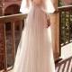 New long-sleeved wedding dress, WISH long v-neck Lace Mesh Dress, bridesmaid dresses