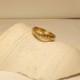 14k Gold filled or .925 Sterling Silver Flower Patterned Band; wedding band; flower band ring; silver patterned ring; argentium silver ring