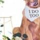 Pet of Honor Wedding Sign - Wood Portrait Cut Out for Wedding Reception