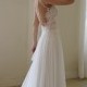 بيضاء فستان الزفاف عارية الذراعين بسيطة وشيك ♥ فستان الزفاف عارية الذراعين