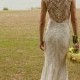Claire Pettibone Ivory Lace Mermaid Wedding Gown With Illusion Back 