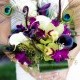 Peacock Wedding Bouquet ♥ Green et Violet Bouquet de mariée