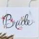 Hand Painted Bride Sign
