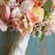 Peach Wedding Bouquet