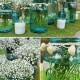 DIY Aqua Blue Mason Jar Wedding Centerpiece ♥ Baby's Breath Arrangements for Wedding Wecor 