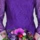 Фиолетовое платье невесты