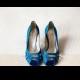 Blue Sparkly Wedding Shoes ♥ Glitter Bridal Shoes 