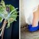 Chaussures de mariage bleu