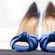 أحذية الزفاف الزرقاء