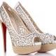 Chaussures Christian Louboutin Wedding ♥ Wedding Chic et à la mode chaussures à talons hauts