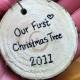 Our First Christmas Tree ornaments ♥ DIY Rustic Christmas Tree Ornament