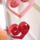 Simple DIY Red Heart Garland for Weddings, Christmas and Valentine's Day ♥ Christmas Decorations ♥ Valentine's Day Decorations