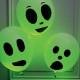 Glowing Ghost Ballons for Halloween ♥ Halloween Party Decor Ideas