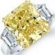 Luxury желтый бриллиантовое кольцо