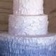 Textured / Ombre Wedding Cake ♥ Hochzeitstorte Design
