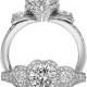 Luxury Diamond Wedding Ring ♥ perfekten Diamanten Tria Ring
