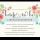 Summer Bridal Shower Invitations