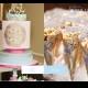 Fondant Wedding Cakes ♥ DIY Gold-Doily Cones