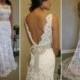 Супер элегантные французские свадебные платья кружева Sash По Sashcouture1