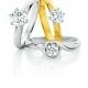 Luxry خاتم الزواج الماسي خاتم الماس الكمال ♥ سوليتير