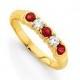 Garnet und Diamond Dress Ring ♥ Gorgeous Gold Ring