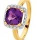Amethyst und Diamant-Ring ♥ Gorgeous Gold Ring